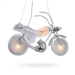 Lampa na motorku Kreslené osvětlení Chlapecká lampa Dětské lampy