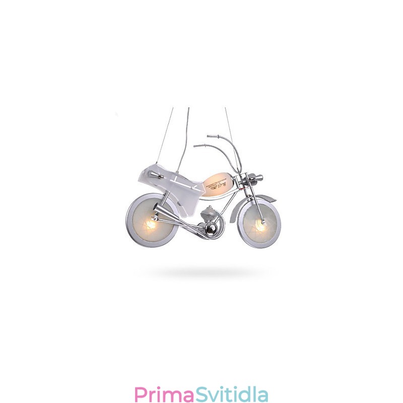 Lampa na motorku Kreslené osvětlení Chlapecká lampa Dětské lampy