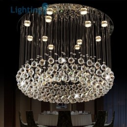 Křišťálový lustr Moderní luxusní duplexní stropní svítidlo Bird Nest
