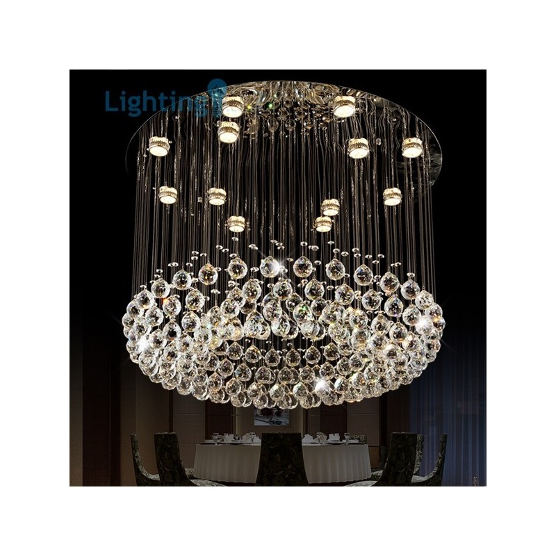 Křišťálový lustr Moderní luxusní duplexní stropní svítidlo Bird Nest