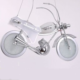 Lampa na motorku Kreslené osvětlení Chlapecká lampa Dětské lampy