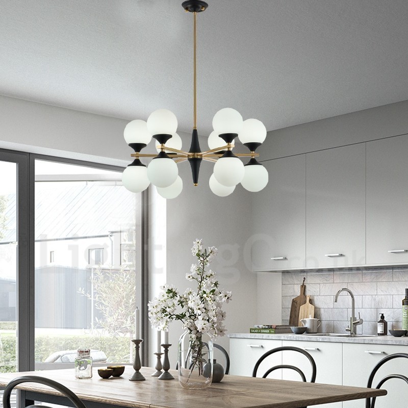 Nordic 12 žárovkové osvětlení Lustrová světla Magic Bean Lamp Kreativní lampy