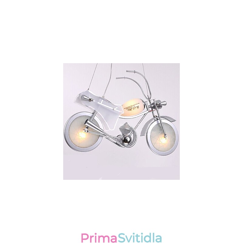 Lampa na motorku Kreslené osvětlení Chlapecká lampa Dětské lampy