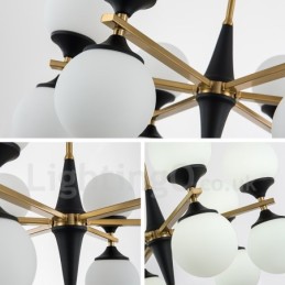 Nordic 12 žárovkové osvětlení Lustrová světla Magic Bean Lamp Kreativní lampy