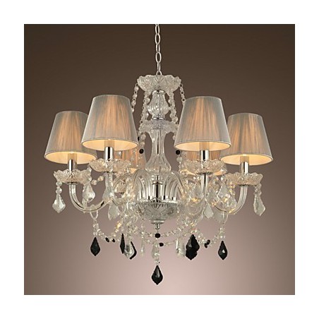 Lustr Crystal Luxury Modern 1 Tiers Living 6 Lights Lustr Crystal Luxury Modern 1 Tiers Living 6 Lights