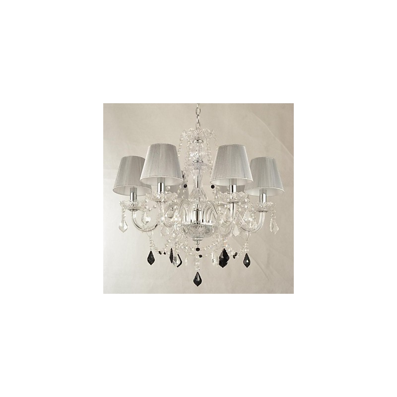 Lustr Crystal Luxury Modern 1 Tiers Living 6 Lights