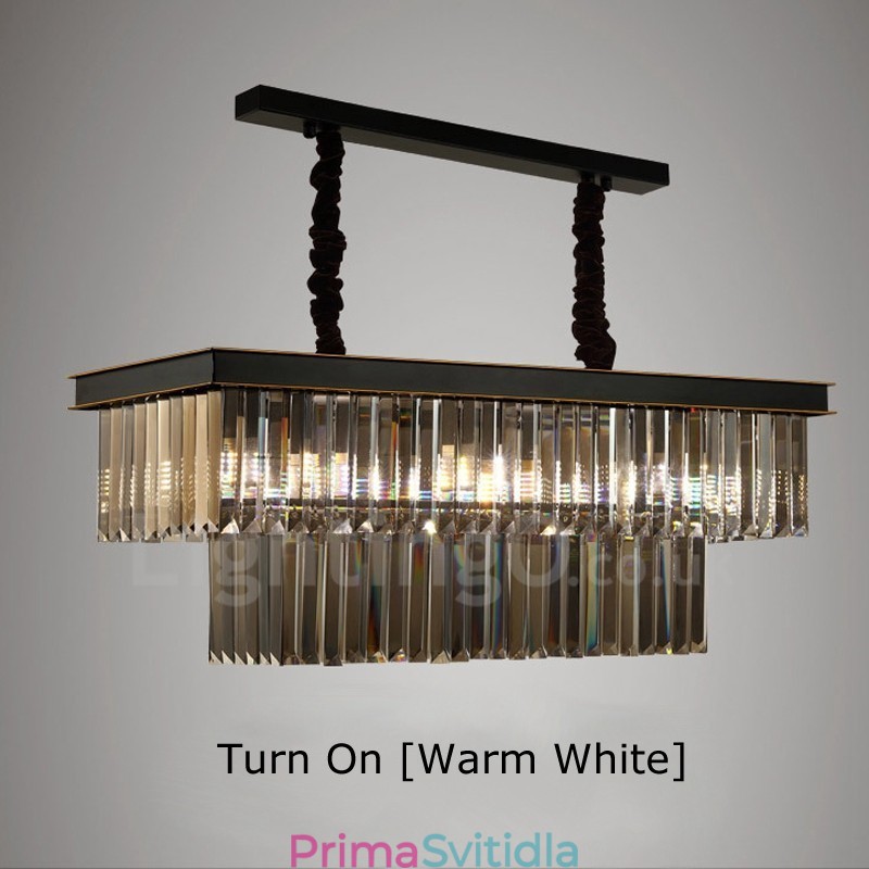 Retro Crystal Pendant Light Cafe Exibittion Hall