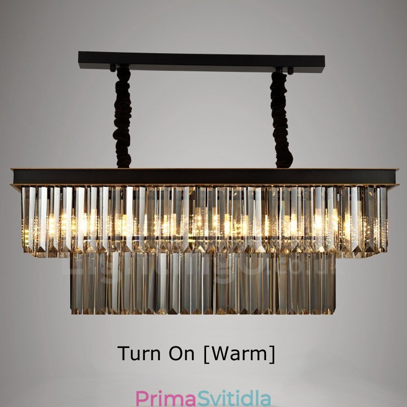 Retro Crystal Pendant Light Cafe Exibittion Hall