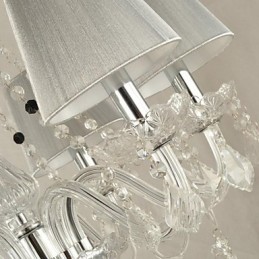 Lustr Crystal Luxury Modern 1 Tiers Living 6 Lights