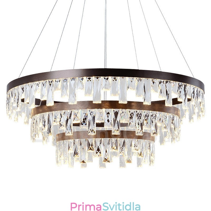 Moderní kruhový design křišťálové závěsné světlo