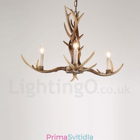 3 Lehký rustikální umělecký Retro Paroh Vintage Candle Lustr 3 Lehký rustikální umělecký Retro Paroh Vintage Candle Lustr