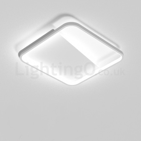 Moderní minimalistická ultratenká 5cm hliníková čtvercová zapuštěná stropní svítidla Moderní minimalistická ultratenká 5cm hliníková čtvercová zapuštěná stropní svítidla