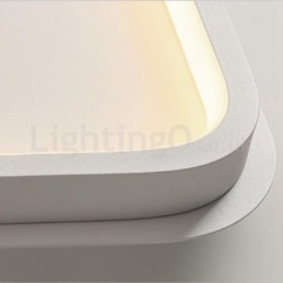 Moderní minimalistická ultratenká 5cm hliníková čtvercová zapuštěná stropní svítidla