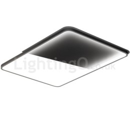 Moderní minimalistická ultratenká 5cm hliníková obdélníková zapuštěná stropní svítidla