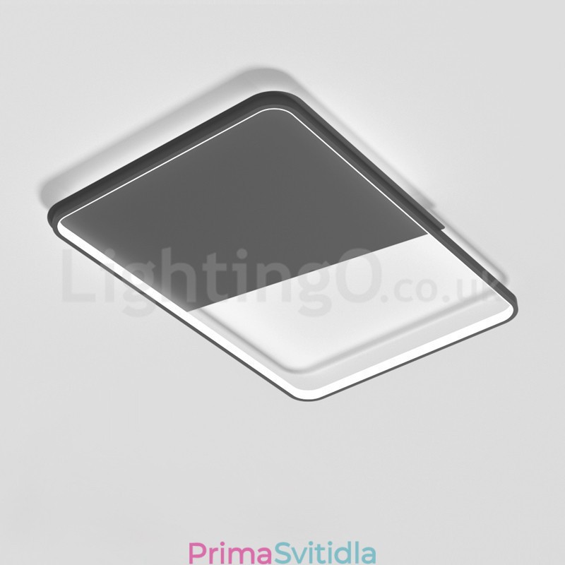 Moderní minimalistická ultratenká 5cm hliníková obdélníková zapuštěná stropní svítidla