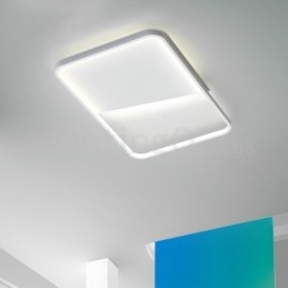 Moderní minimalistická ultratenká 5cm hliníková obdélníková zapuštěná stropní svítidla