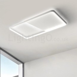 Moderní minimalistická ultratenká 5cm hliníková obdélníková zapuštěná stropní svítidla