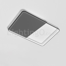 Moderní minimalistická ultratenká 5cm hliníková obdélníková zapuštěná stropní svítidla