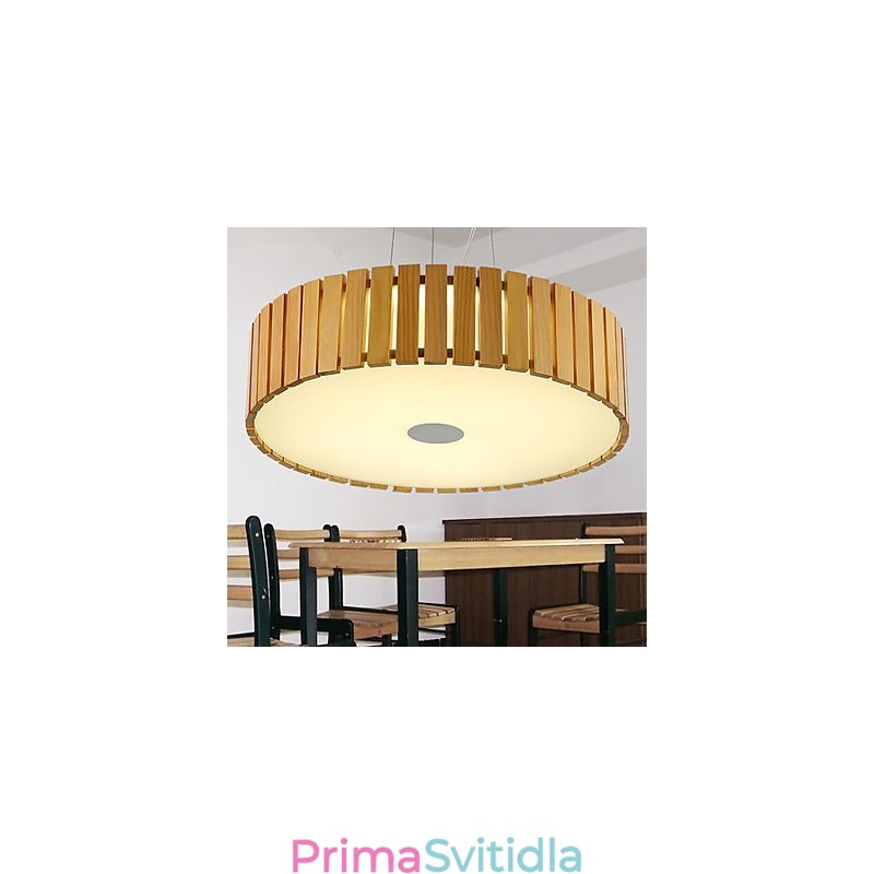 Lustr Mini Style Lucerna Dřevo Bambus