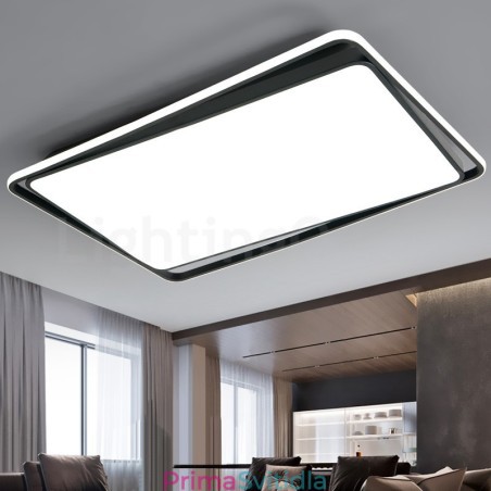 Moderní módní černá bílá obdélníková zapuštěná stropní lampa Moderní módní černá bílá obdélníková zapuštěná stropní lampa