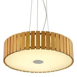 Lustr Mini Style Lucerna Dřevo Bambus