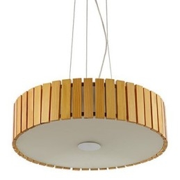 Lustr Mini Style Lucerna Dřevo Bambus