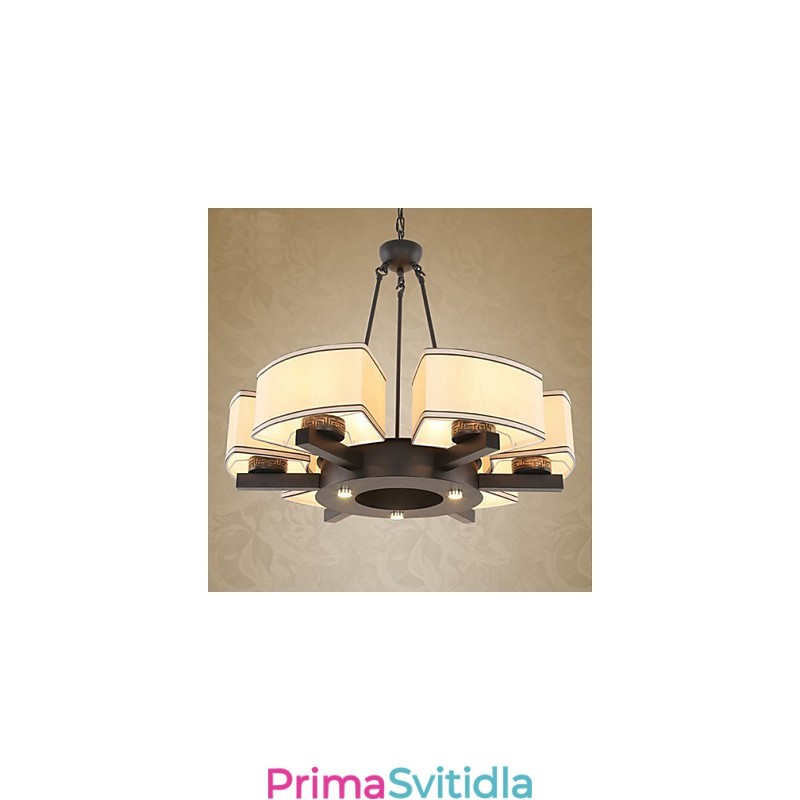 Lustr v čínském stylu Iron Air Imitace mědi