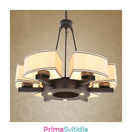 Lustr v čínském stylu Iron Air Imitace mědi Lustr v čínském stylu Iron Air Imitace mědi