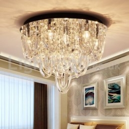 Luxusní křišťálové zapuštěné stropní svítidlo Post Moderní lampa