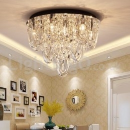 Luxusní křišťálové zapuštěné stropní svítidlo Post Moderní lampa