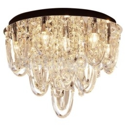 Luxusní křišťálové zapuštěné stropní svítidlo Post Moderní lampa