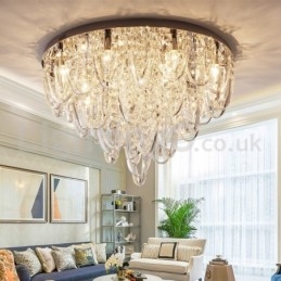 Luxusní křišťálové zapuštěné stropní svítidlo Post Moderní lampa
