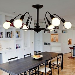 Loft American Vintage stropní světlo Módní světla Světla Železná stropní lampa