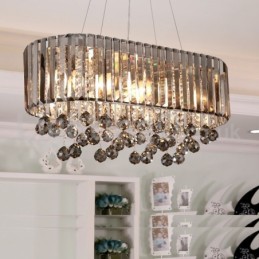 Cenově dostupný luxusní obdélníkový křišťálový lustr