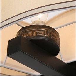 Lustr v čínském stylu Iron Air Imitace mědi