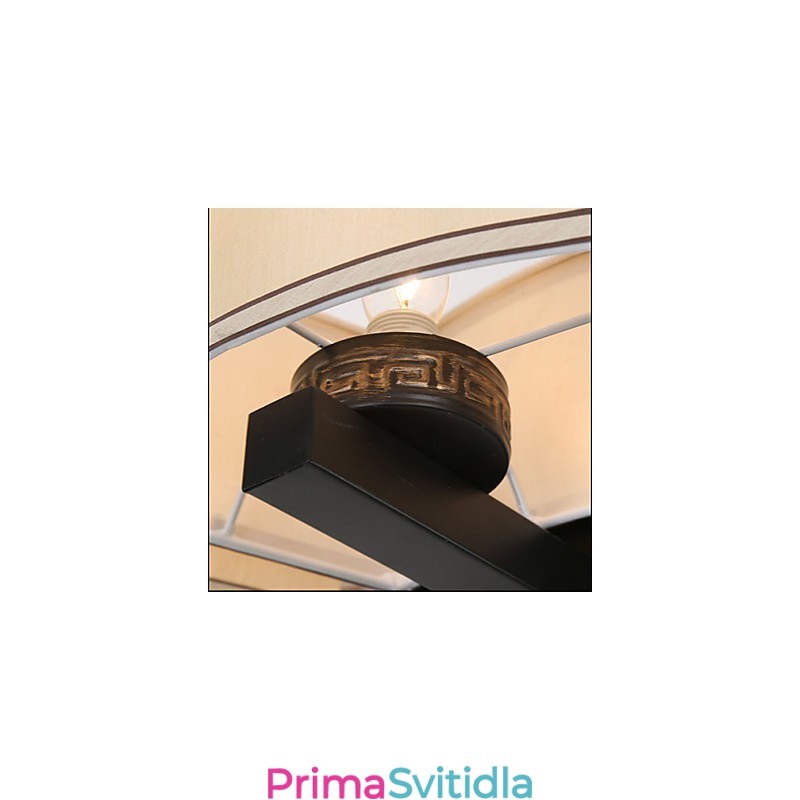 Lustr v čínském stylu Iron Air Imitace mědi