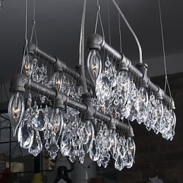 Světelný lustr v severoamerickém stylu Creative 5 v designu potrubí