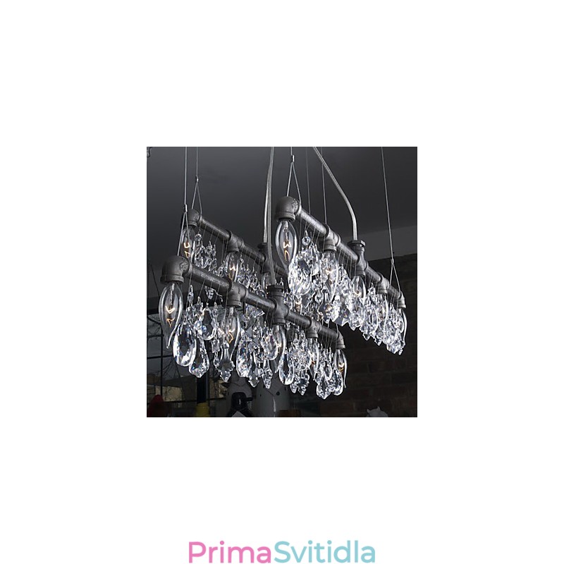 Světelný lustr v severoamerickém stylu Creative 5 v designu potrubí