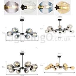 Nordic Postmodern Molecular Lustr Kavárna Magic Bean Chandelier