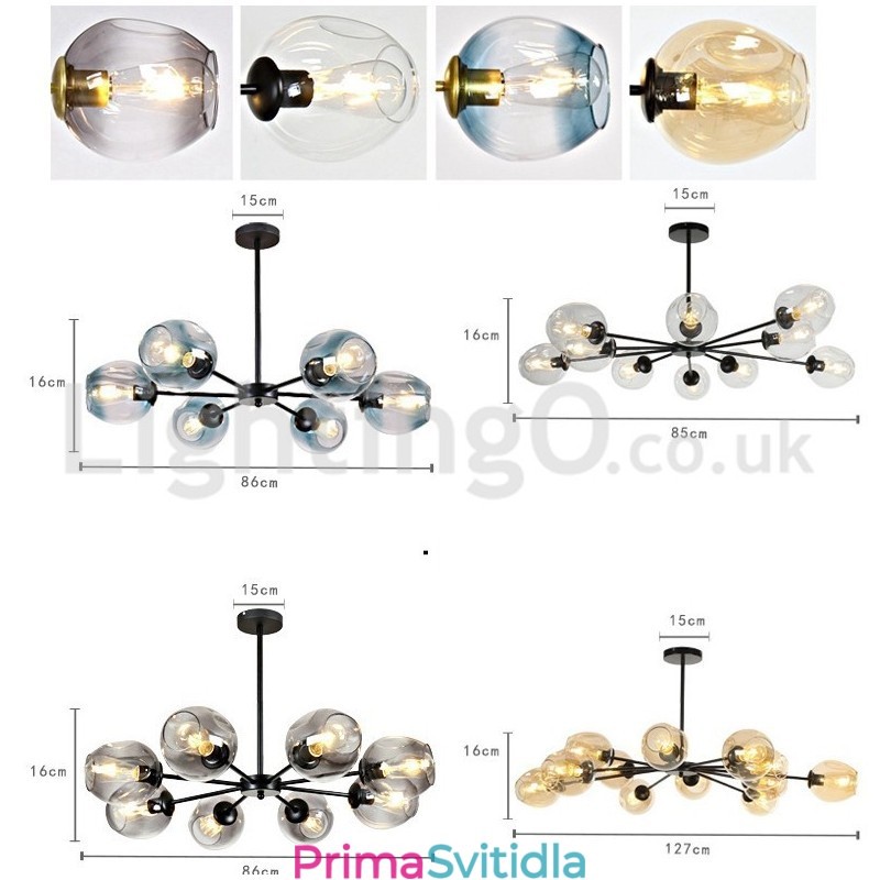 Nordic Postmodern Molecular Lustr Kavárna Magic Bean Chandelier