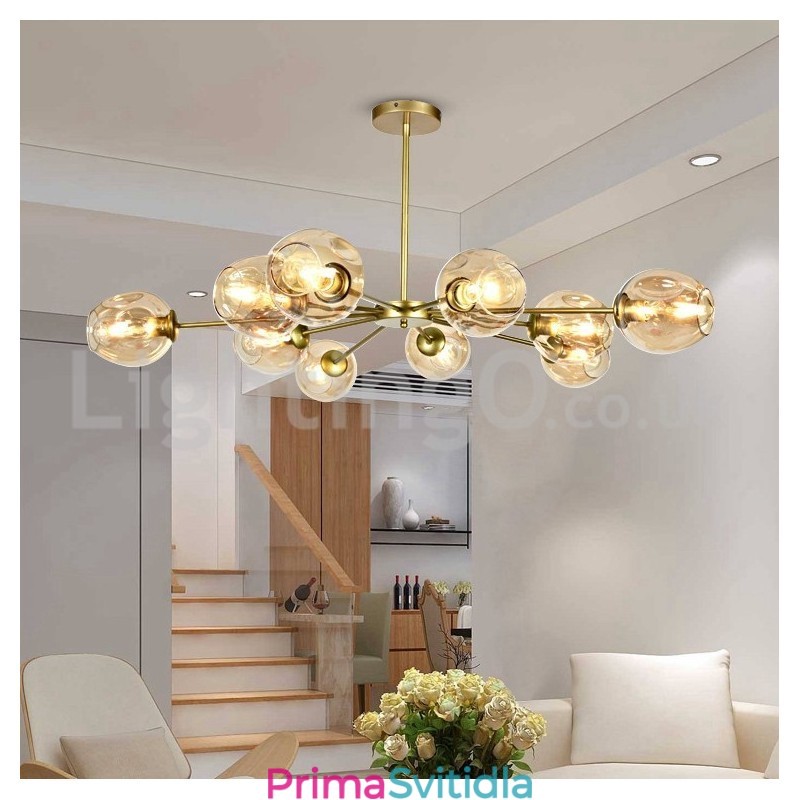 Nordic Postmodern Molecular Lustr Kavárna Magic Bean Chandelier