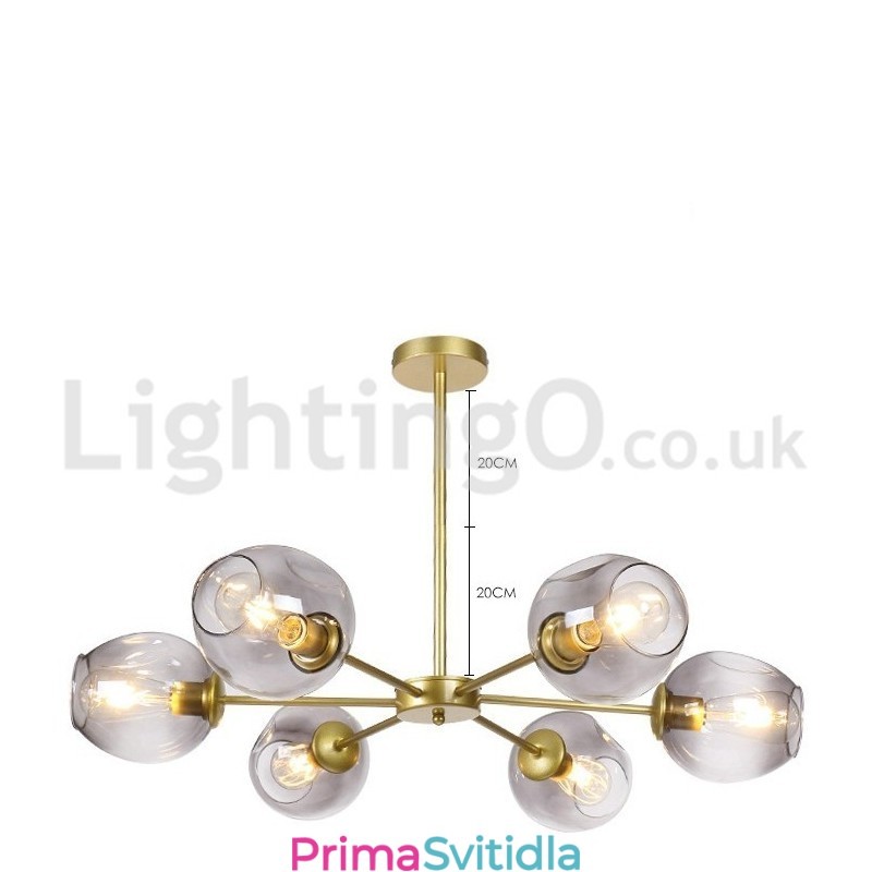 Nordic Postmodern Molecular Lustr Kavárna Magic Bean Chandelier