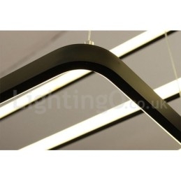 Stmívatelné závěsné svítidlo s dálkovým ovládáním, moderní design, tři obdélníky