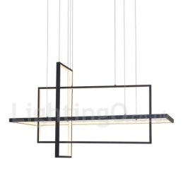 Stmívatelné závěsné svítidlo s dálkovým ovládáním, moderní design, tři obdélníky
