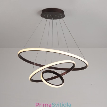 Stmívatelné mimo kruhy Závěsné světlo s dálkovým ovládáním s kroužky moderního designu Stmívatelné mimo kruhy Závěsné světlo s dálkovým ovládáním s kroužky moderního designu