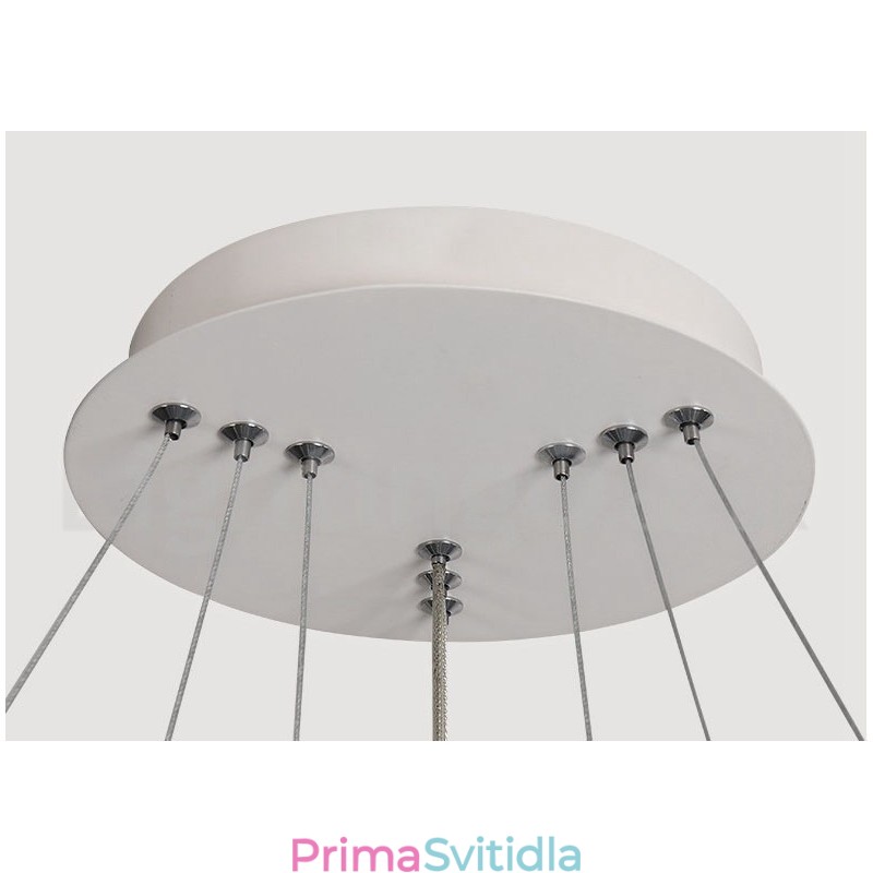 Stmívatelné mimo kruhy Závěsné světlo s dálkovým ovládáním s kroužky moderního designu