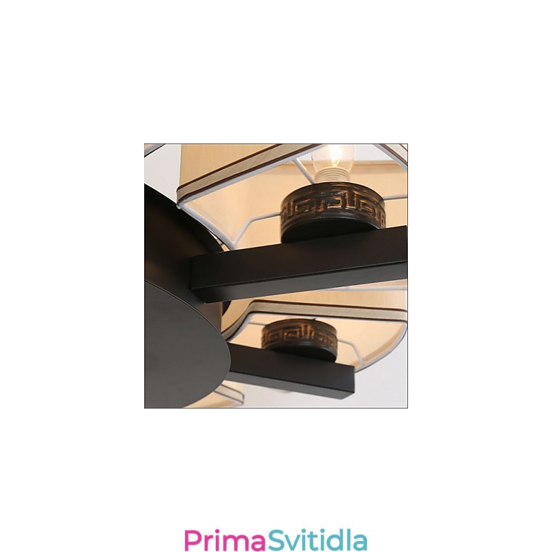 Lustr v čínském stylu Iron Air Imitace mědi