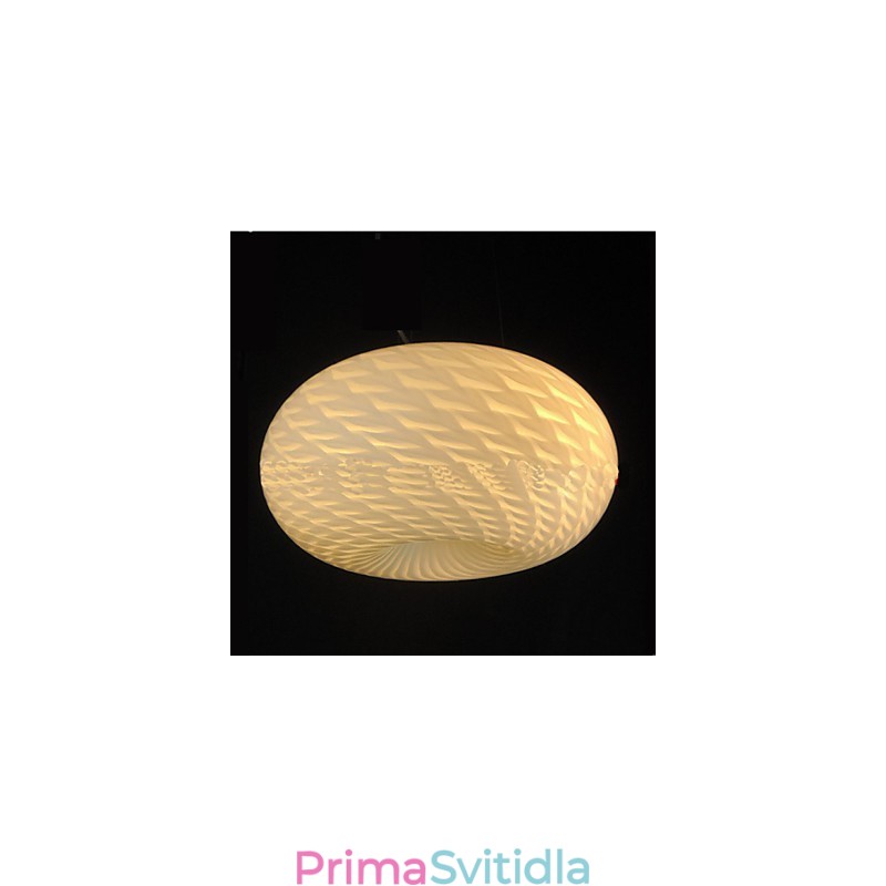 Moderní minimalistická vyřezávaná mléčně bílá lustrová lampa