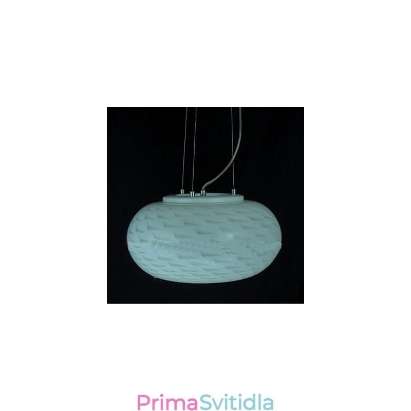Moderní minimalistická vyřezávaná mléčně bílá lustrová lampa