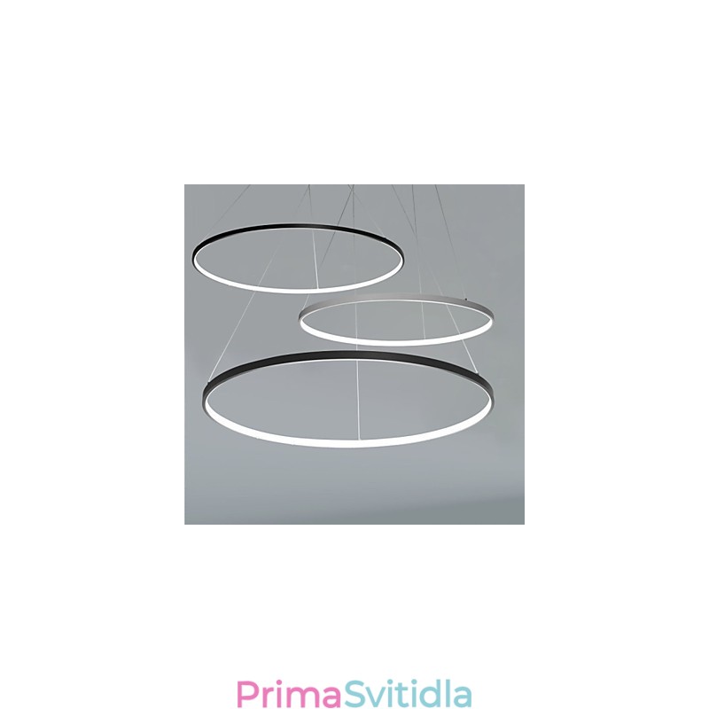 Stmívatelné závěsné svítidlo o průměru 63W a průměru 100CM s moderním designovým prstenem